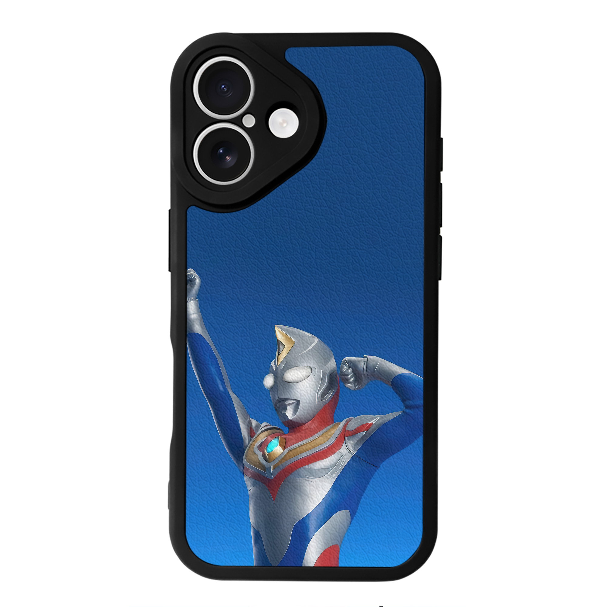 （画像用） ウルトラマン Ultraman 【iPhone 16シリーズ対応】シリコンスマホケース（レザー調） 材質：シリコン
